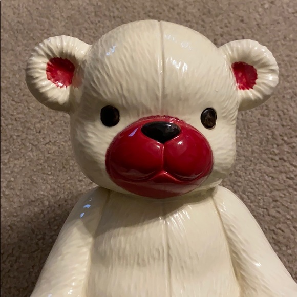 Ceramic Alabama Teddy Bear Bank - Picture 2 of 6
